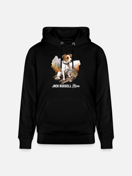 Hund Jack Russell - Stanley/Stella Unisex Bio-Hoodie CRUISER  - Schwarz