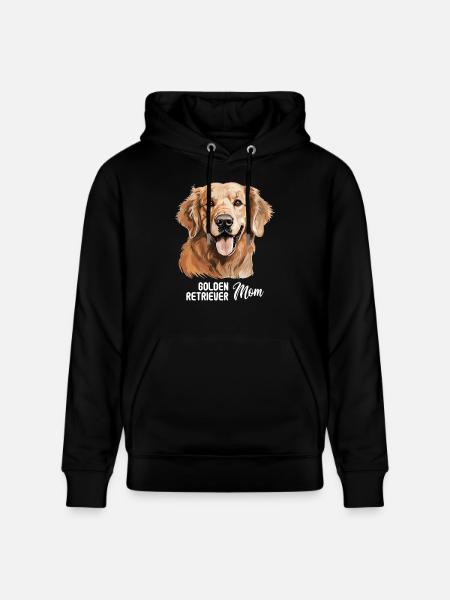 Dog Golden Retriever - Stanley/Stella CRUISER Unisex Organic Hoodie - black