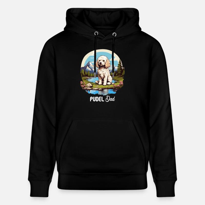 Pudel - Stanley/Stella Unisex Bio-Hoodie CRUISER  - Schwarz