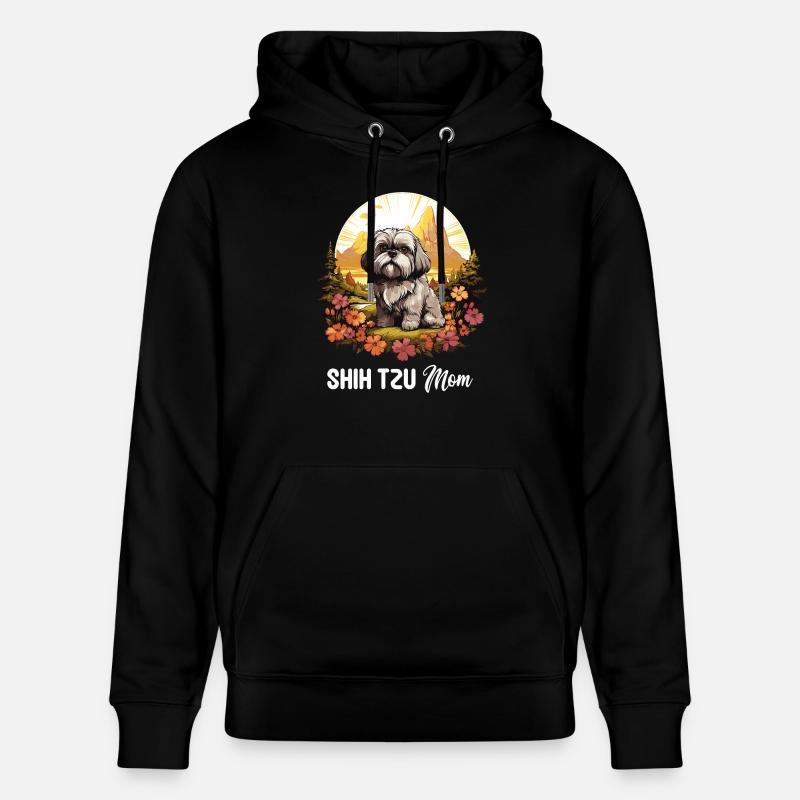 Shih Tzu - Sweat à capuche bio CRUISER Stanley/Stella Unisexe - noir