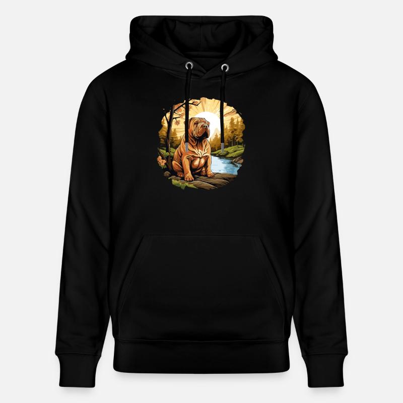 Shar Pei - Sweat à capuche bio CRUISER Stanley/Stella Unisexe - noir