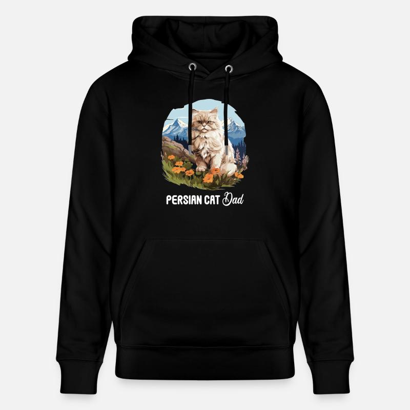 Persian Cat Perser Katze - Stanley/Stella Unisex Bio-Hoodie CRUISER  - Schwarz