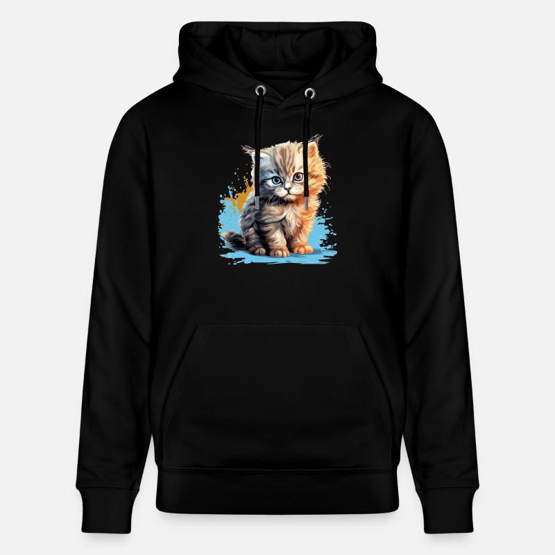 Chat persan Perser Katze - Sweat à capuche bio CRUISER Stanley/Stella Unisexe - noir