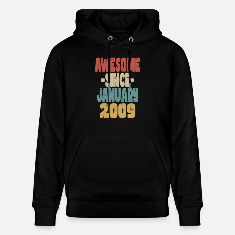 Génial janvier 2009 - Sweat à capuche bio CRUISER Stanley/Stella Unisexe - noir