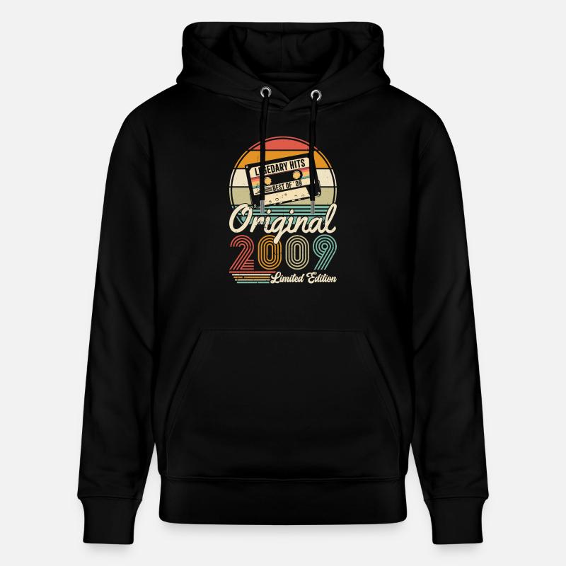 FABRIQUÉ EN 2009 - Sweat à capuche bio CRUISER Stanley/Stella Unisexe - noir