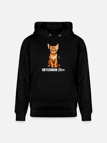 Abyssinian Cat Abessinierkatze - Stanley/Stella CRUISER Unisex Organic Hoodie - black