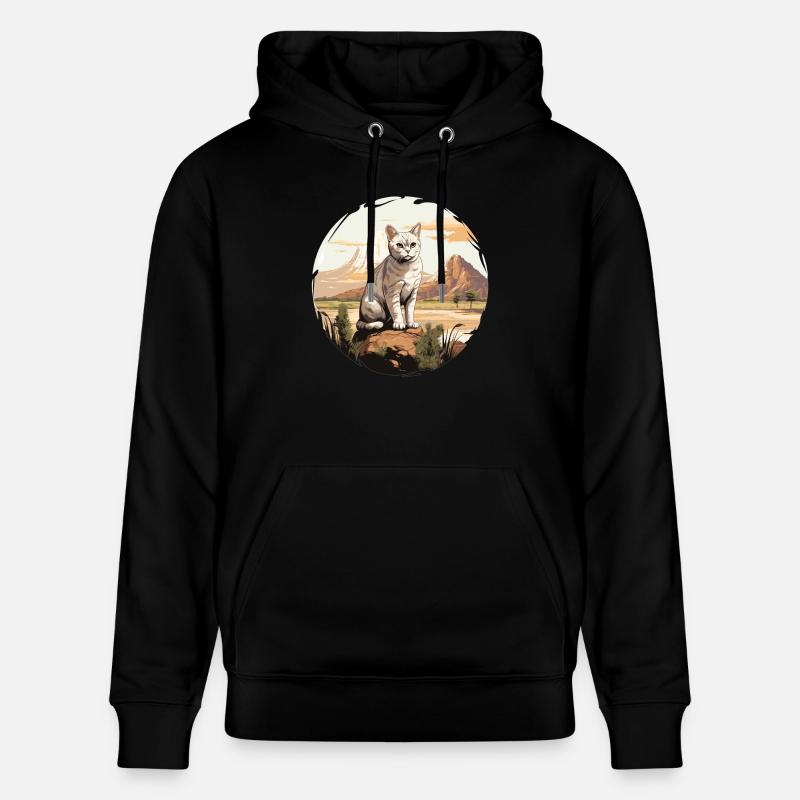 Burmilla Kätzchen Burmilla Katze - Stanley/Stella Unisex Bio-Hoodie CRUISER  - Schwarz