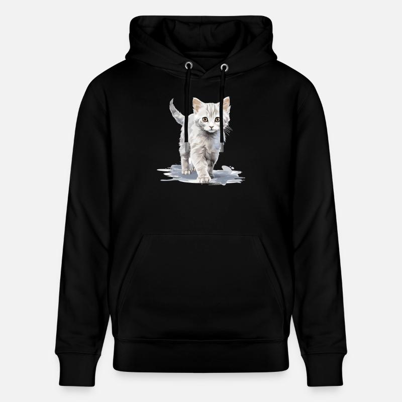 Burmilla Chaton Burmilla Chat - Sweat à capuche bio CRUISER Stanley/Stella Unisexe - noir