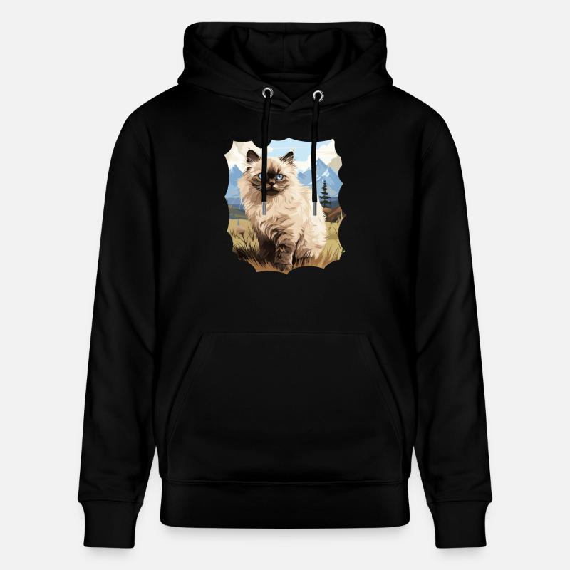 Chat de l’Himalaya Colourpoint Katze - Sweat à capuche bio CRUISER Stanley/Stella Unisexe - noir