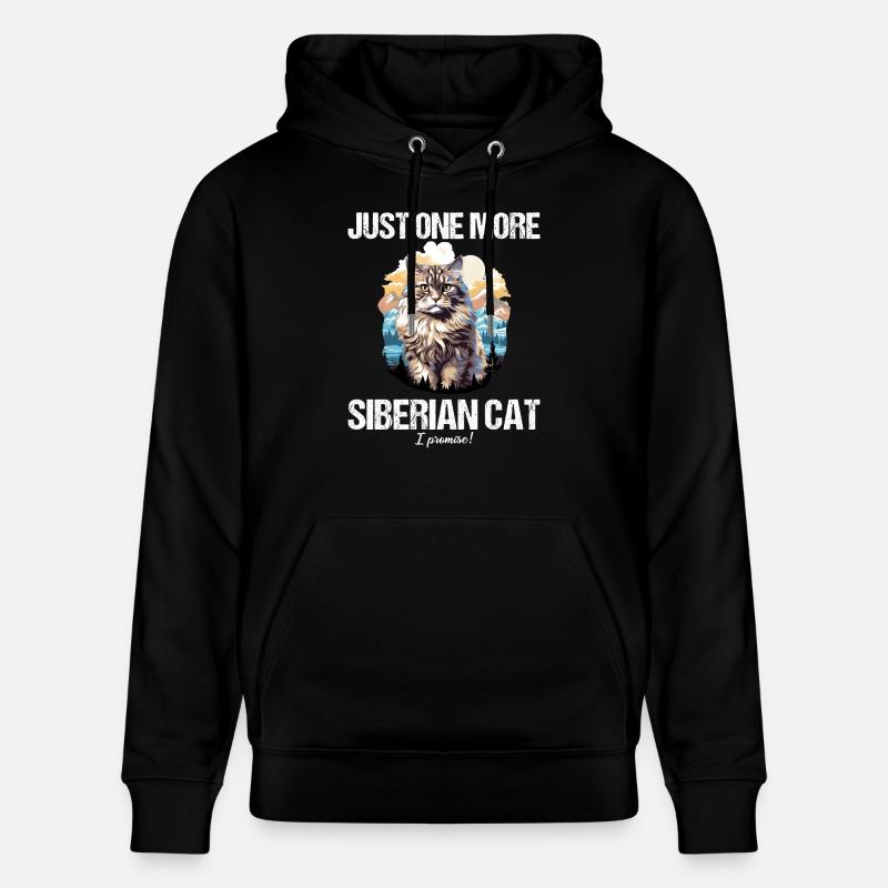 Chat Sibérien Sibirische Katze - Sweat à capuche bio CRUISER Stanley/Stella Unisexe - noir