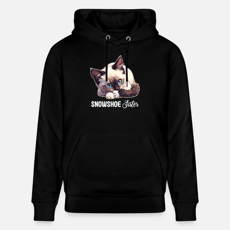Chaton raquette Chat raquette - Sweat à capuche bio CRUISER Stanley/Stella Unisexe - noir