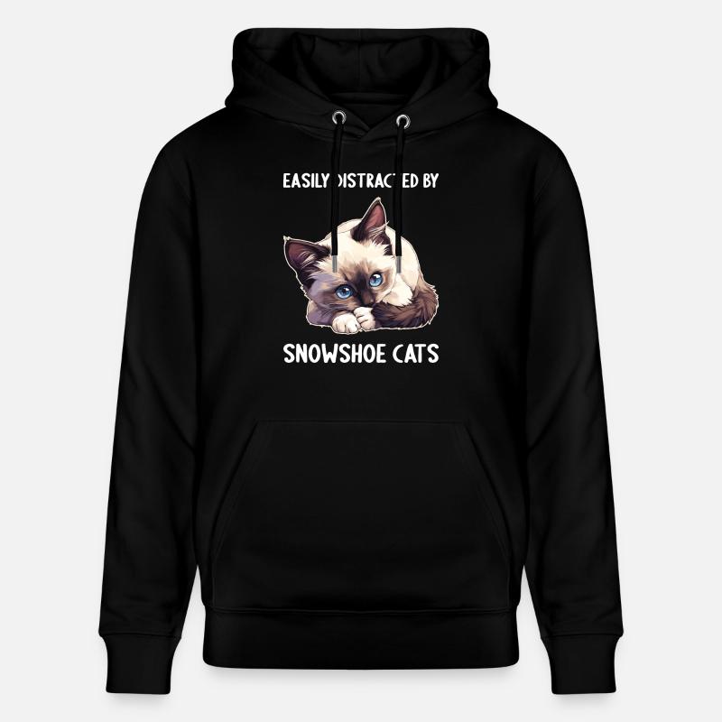 Chaton raquette Chat raquette - Sweat à capuche bio CRUISER Stanley/Stella Unisexe - noir