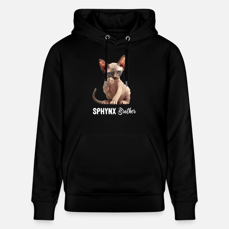 Sphynx Kitten Sphynx Cat - Stanley/Stella CRUISER Unisex Organic Hoodie - black