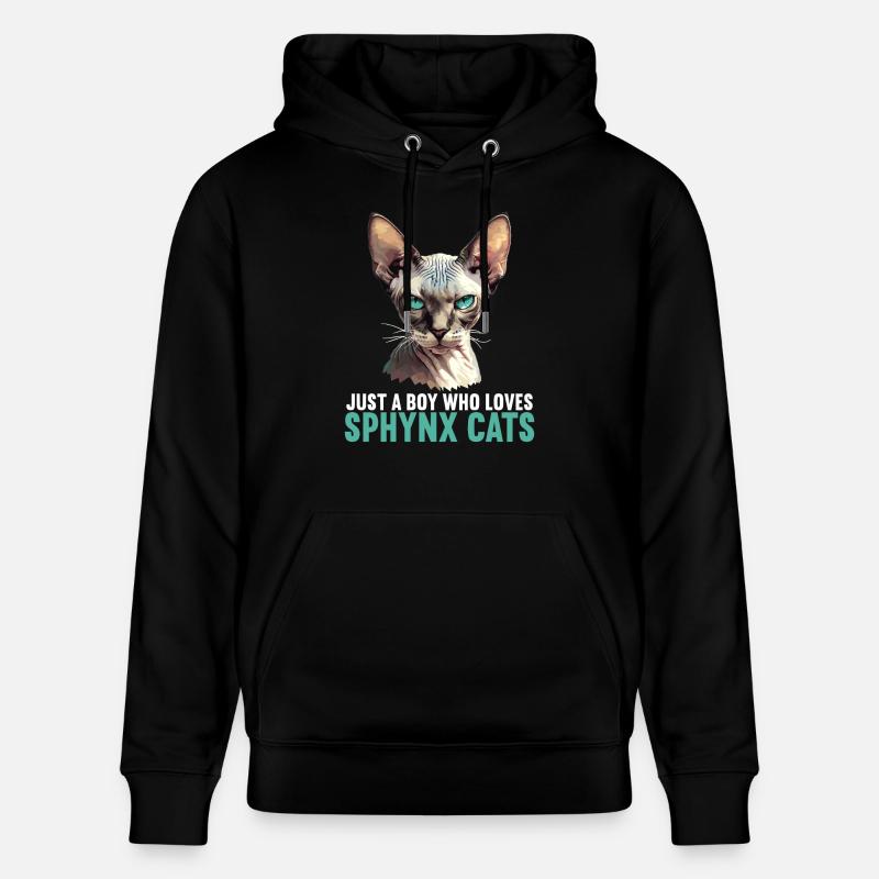 Sphynx Kätzchen Sphynx Katze - Stanley/Stella Unisex Bio-Hoodie CRUISER  - Schwarz