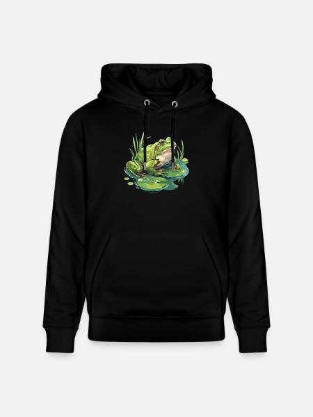 Bullfrogs Bullfrog - Stanley/Stella CRUISER Unisex Organic Hoodie - black