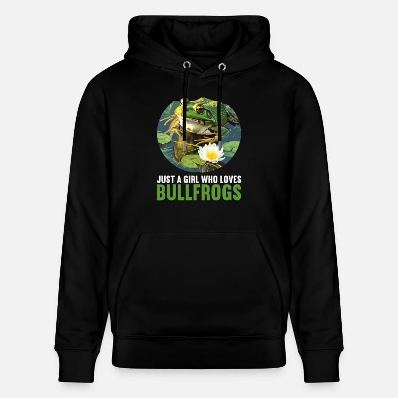 Grenouilles-taureaux Grenouille-taureau - Sweat à capuche bio CRUISER Stanley/Stella Unisexe - noir