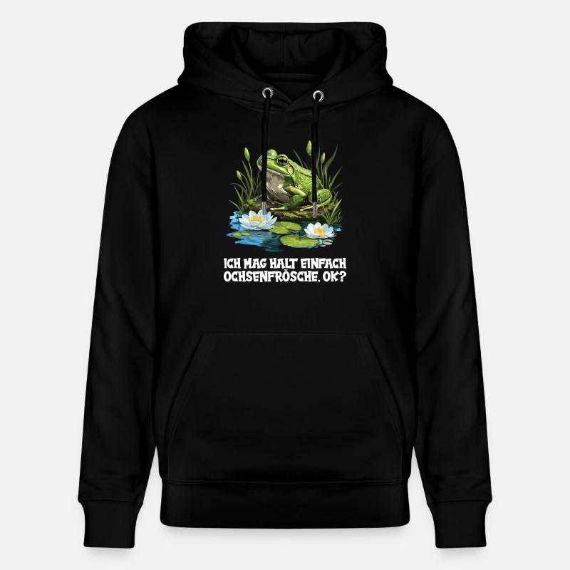 Grenouilles-taureaux Grenouille-taureau - Sweat à capuche bio CRUISER Stanley/Stella Unisexe - noir