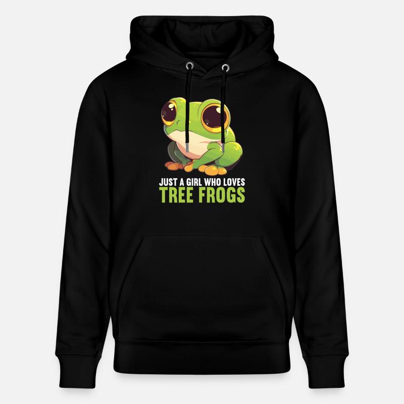 Tree Frog Baumfrösche Baumfrosch - Stanley/Stella Unisex Bio-Hoodie CRUISER - Schwarz