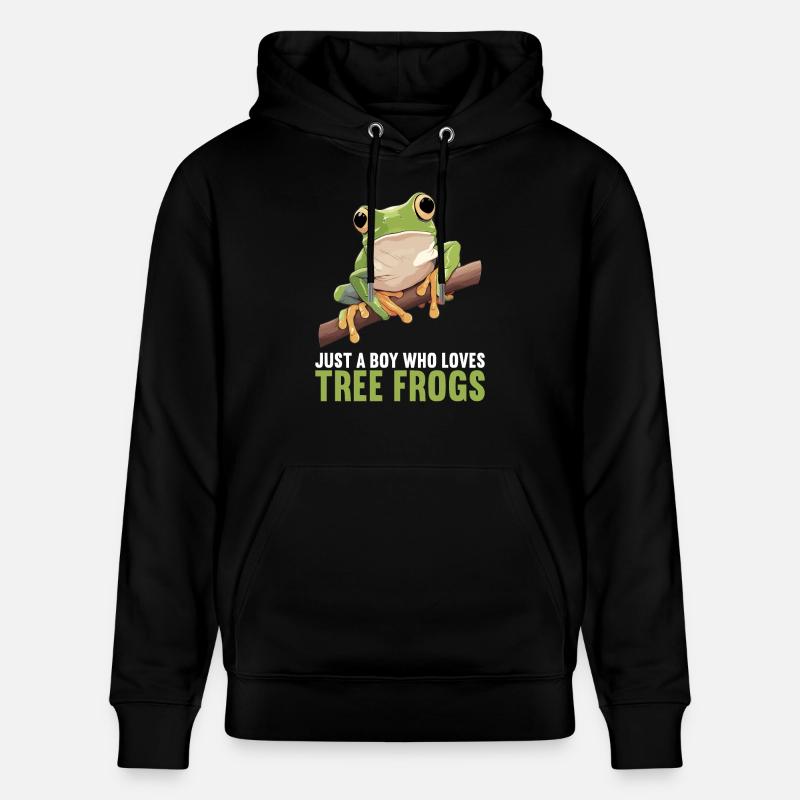 Rainette Baumfrösche Baumfrosch - Sweat à capuche bio CRUISER Stanley/Stella Unisexe - noir