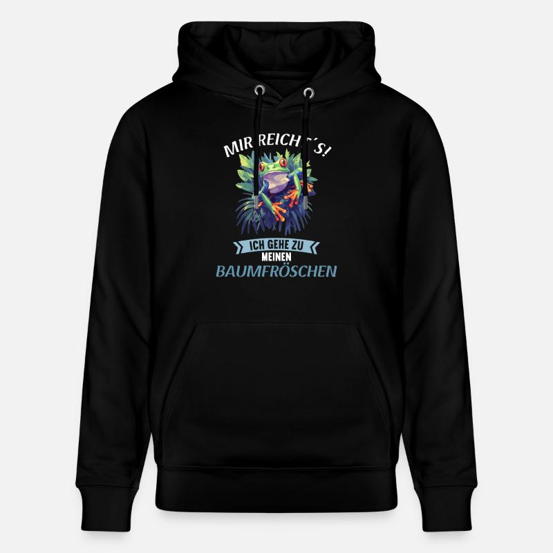 Tree Frog Baumfrösche Baumfrosch - Stanley/Stella Unisex Bio-Hoodie CRUISER  - Schwarz