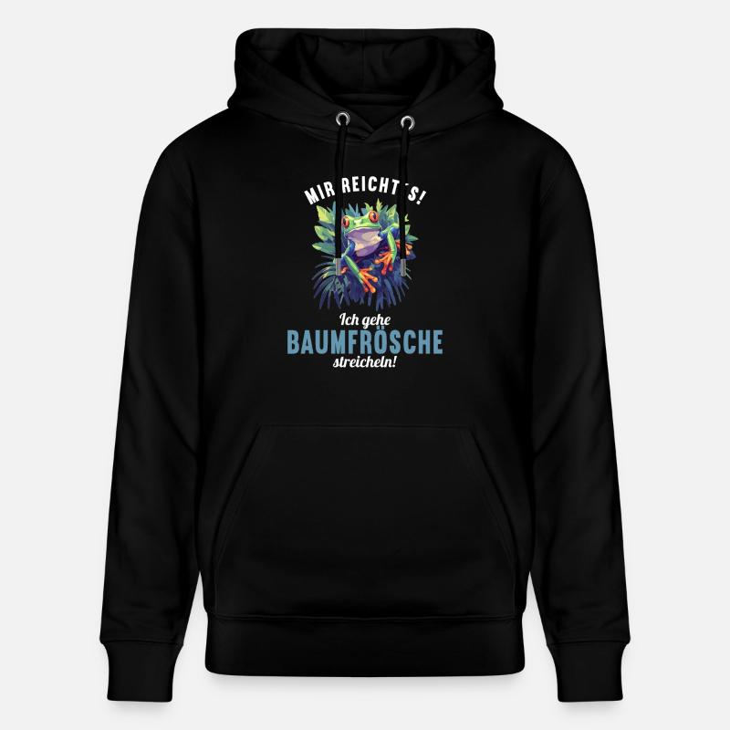 Rainette Baumfrösche Baumfrosch - Sweat à capuche bio CRUISER Stanley/Stella Unisexe - noir