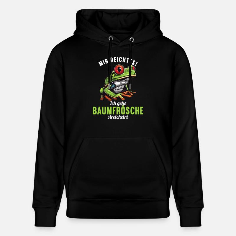 Tree Frog Baumfrösche Baumfrosch - Stanley/Stella Unisex Bio-Hoodie CRUISER  - Schwarz