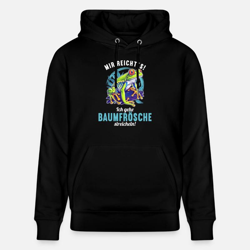 Rainette Baumfrösche Baumfrosch - Sweat à capuche bio CRUISER Stanley/Stella Unisexe - noir
