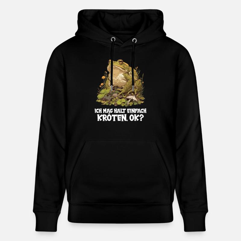 Toad Kröten Kröte - Stanley/Stella Unisex Bio-Hoodie CRUISER  - Schwarz