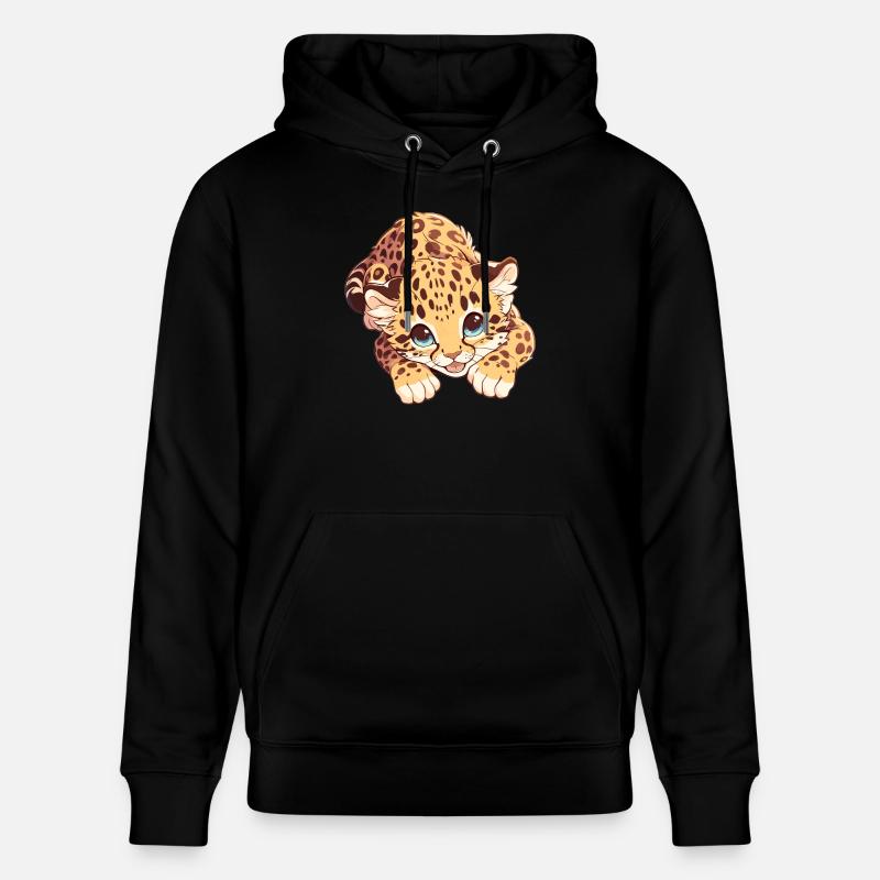 Léopard léopard - Sweat à capuche bio CRUISER Stanley/Stella Unisexe - noir
