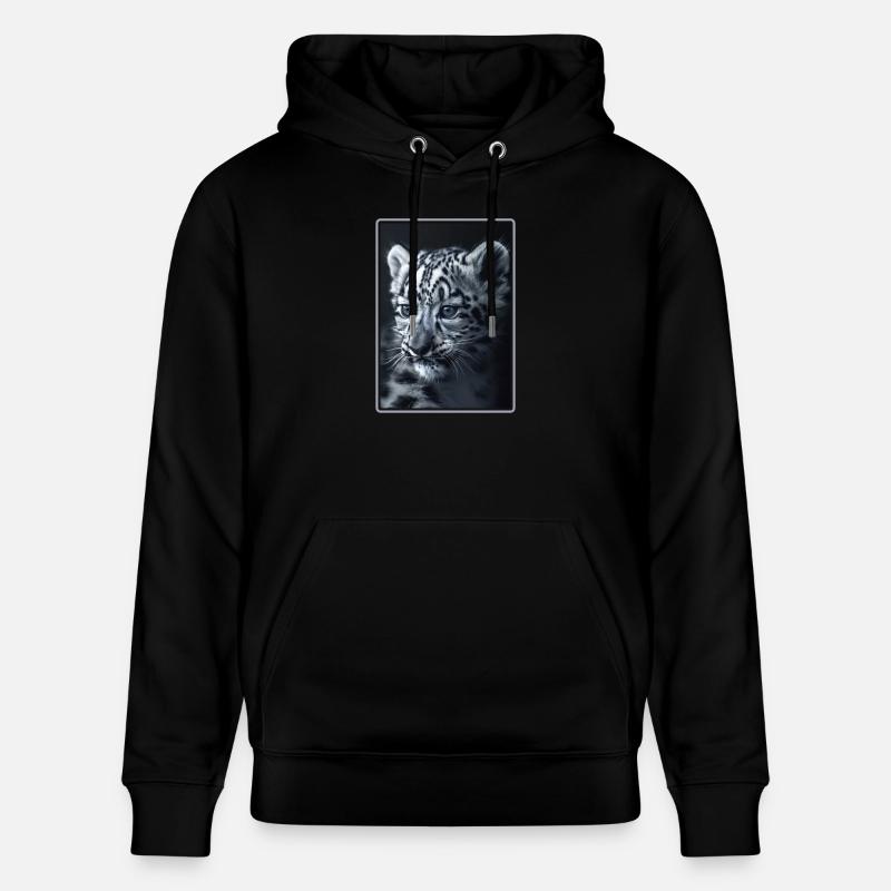 Léopard des neiges Schneeleoparden Schneeleopard - Sweat à capuche bio CRUISER Stanley/Stella Unisexe - noir