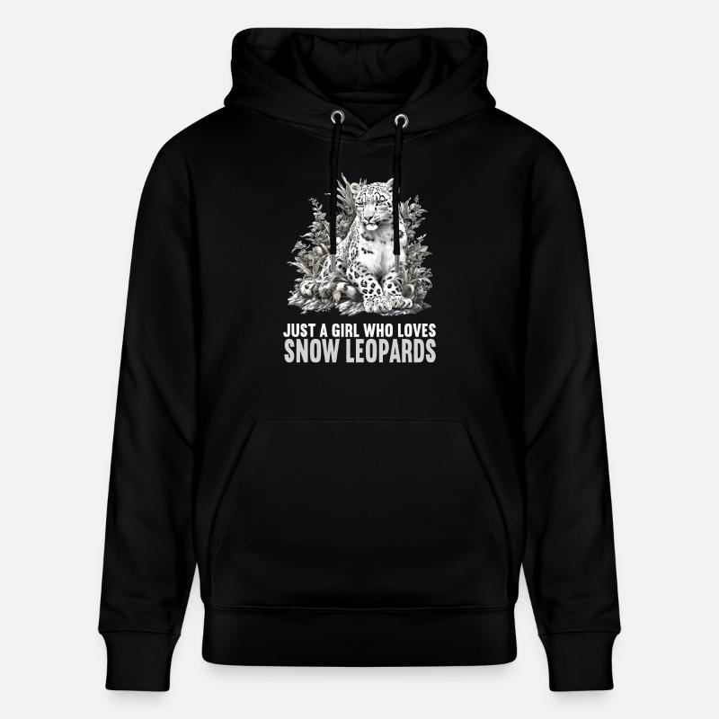 Léopard des neiges Schneeleoparden Schneeleopard - Sweat à capuche bio CRUISER Stanley/Stella Unisexe - noir
