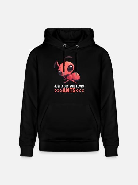 Ant ants ant - Stanley/Stella CRUISER Unisex Organic Hoodie - black