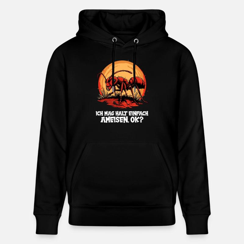 Fourmis fourmis - Sweat à capuche bio CRUISER Stanley/Stella Unisexe - noir