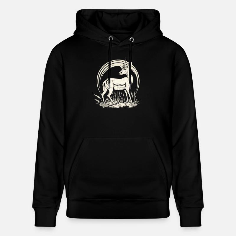 Antilope antilope antilope ouverte - Sweat à capuche bio CRUISER Stanley/Stella Unisexe - noir