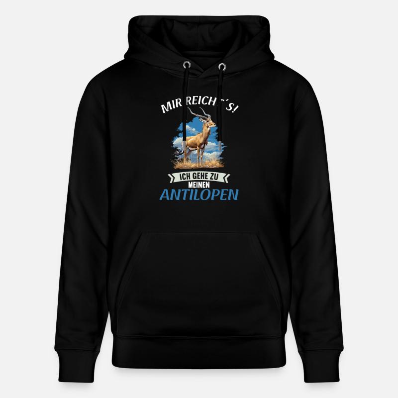 Antilope antilope antilope ouverte - Sweat à capuche bio CRUISER Stanley/Stella Unisexe - noir