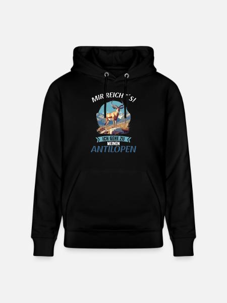 Antelope Antilopen Antilope - Stanley/Stella CRUISER Unisex Organic Hoodie - black