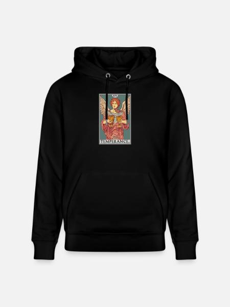Tarotkarten Tarotkarte Temperance Mäßigkeit - Stanley/Stella Unisex Bio-Hoodie CRUISER - Schwarz