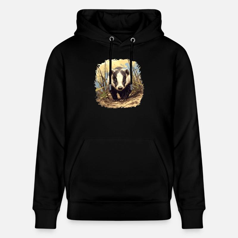 Blaireau Dachse Dachs - Sweat à capuche bio CRUISER Stanley/Stella Unisexe - noir