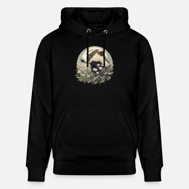 Blaireau Dachse Dachs - Sweat à capuche bio CRUISER Stanley/Stella Unisexe - noir