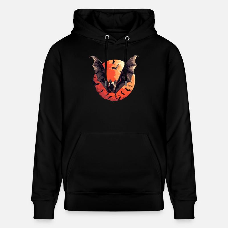 Chauve-souris Chauve-souris - Sweat à capuche bio CRUISER Stanley/Stella Unisexe - noir
