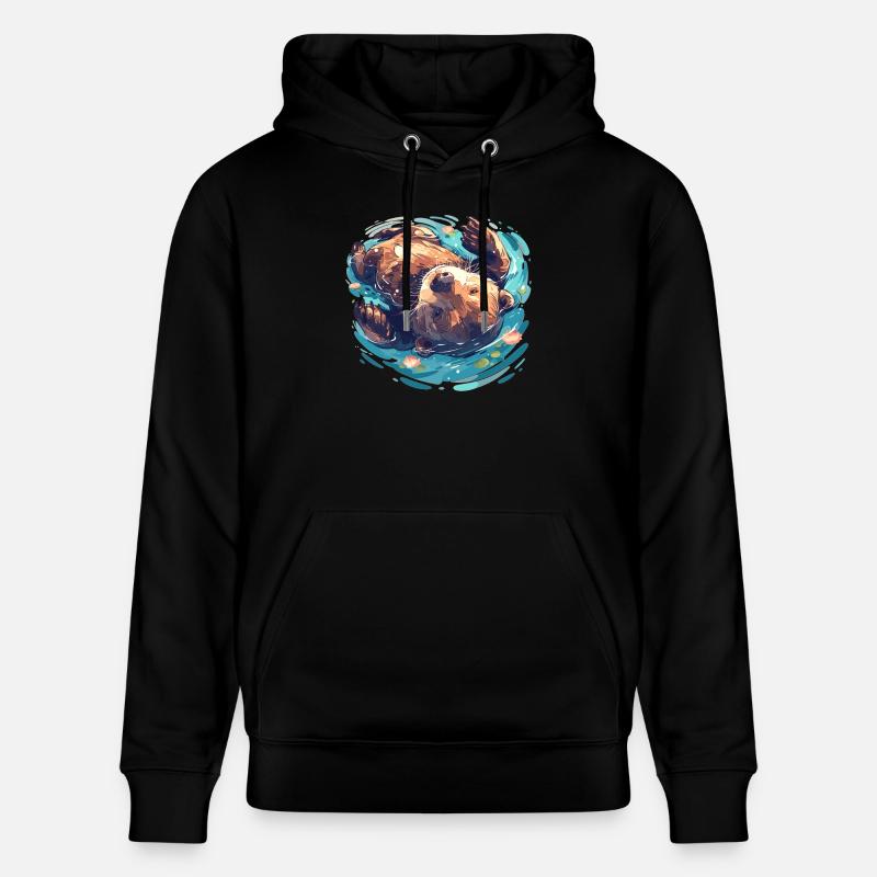 Beaver Biber - Sweat à capuche bio CRUISER Stanley/Stella Unisexe - noir