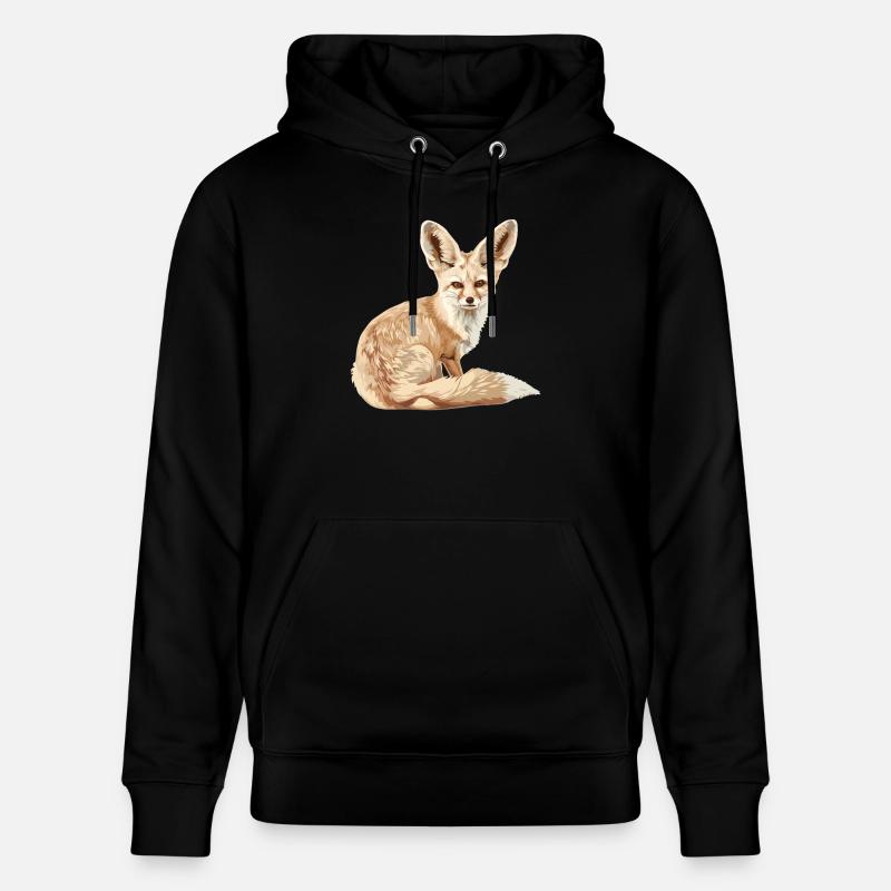 Fennec Renard Fenneks Fennek - Sweat à capuche bio CRUISER Stanley/Stella Unisexe - noir