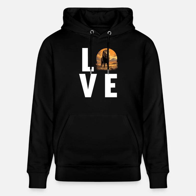 Lion Löwen Löwe - Sweat à capuche bio CRUISER Stanley/Stella Unisexe - noir