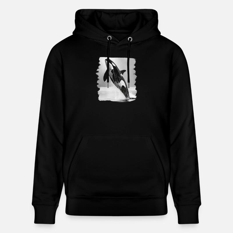Orcas Orca - Stanley/Stella Unisex Bio-Hoodie CRUISER  - Schwarz