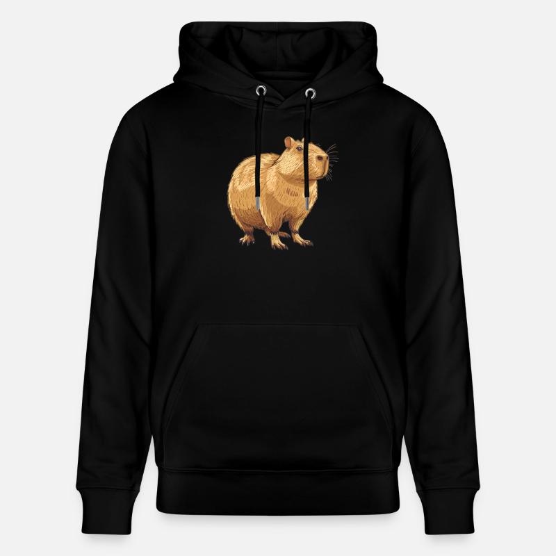 Capybaras Capybara - Sweat à capuche bio CRUISER Stanley/Stella Unisexe - noir
