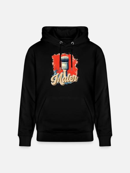 Tolle Maler Handwerker Design - Stanley/Stella Unisex Bio-Hoodie CRUISER  - Schwarz
