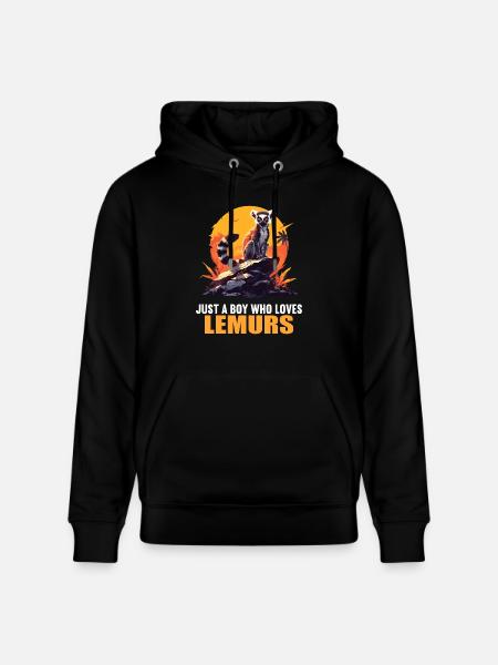 Lemuren Lemurs Lemur - Stanley/Stella CRUISER Unisex Organic Hoodie - black