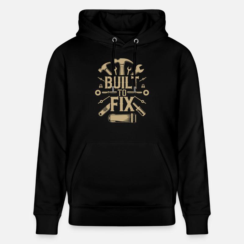 CONSTRUIT POUR RÉPARER - Sweat à capuche bio CRUISER Stanley/Stella Unisexe - noir