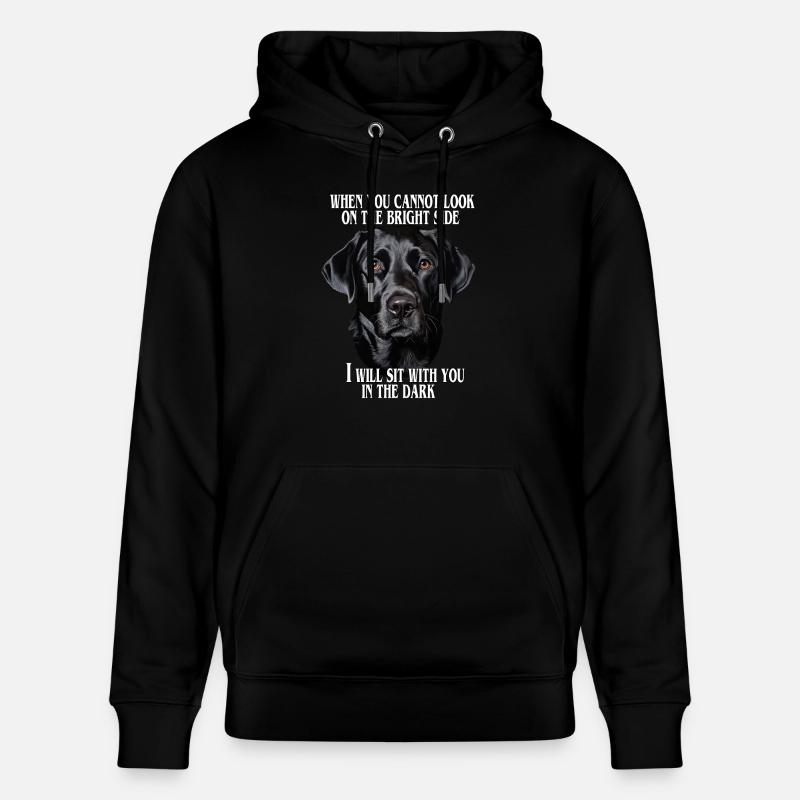 Citation du labrador noir - Sweat à capuche bio CRUISER Stanley/Stella Unisexe - noir