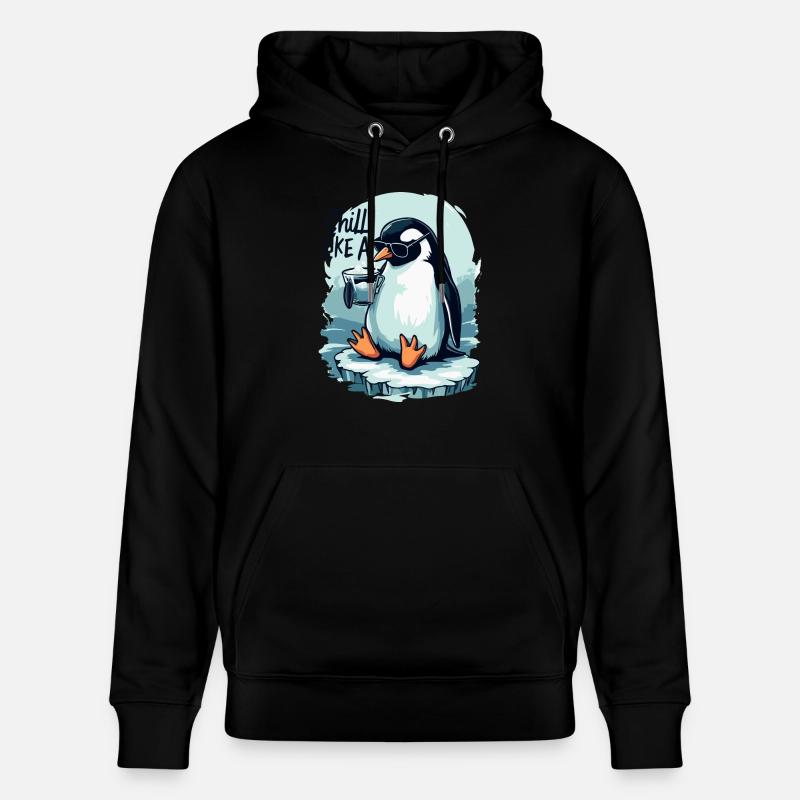 PINGOUIN - Sweat à capuche bio CRUISER Stanley/Stella Unisexe - noir
